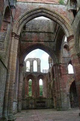 Lanercost priory patio interior
