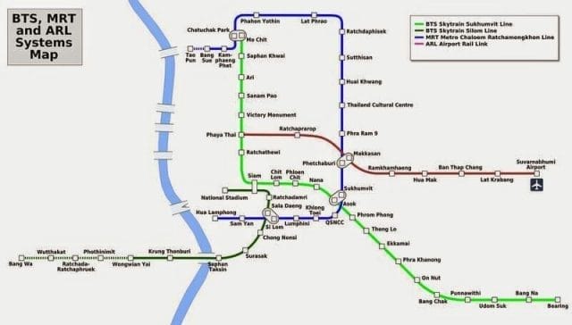 mapa airport rail link