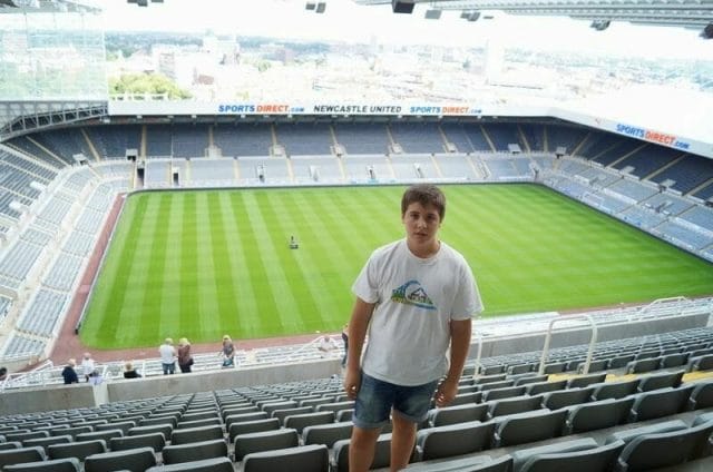mibauldeblogs en el estadio del newcastle