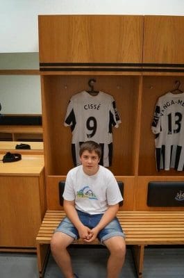 Vestuarios estadio de fútbol del Newcastle