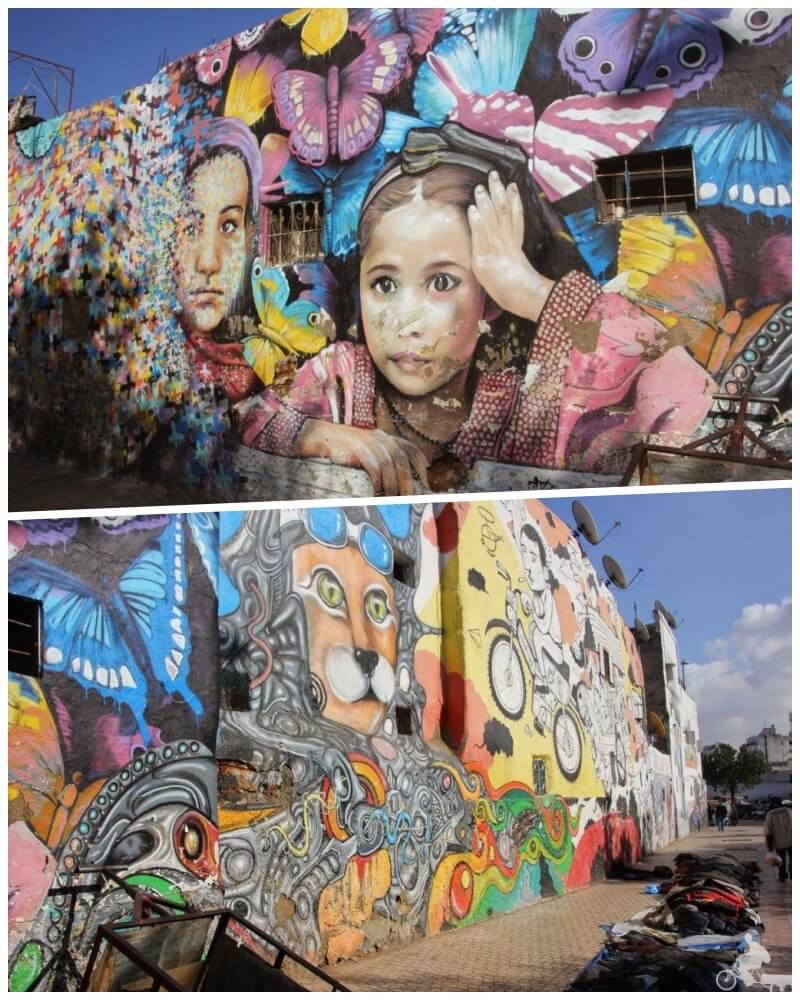 grafittis casablanca pinturas murales