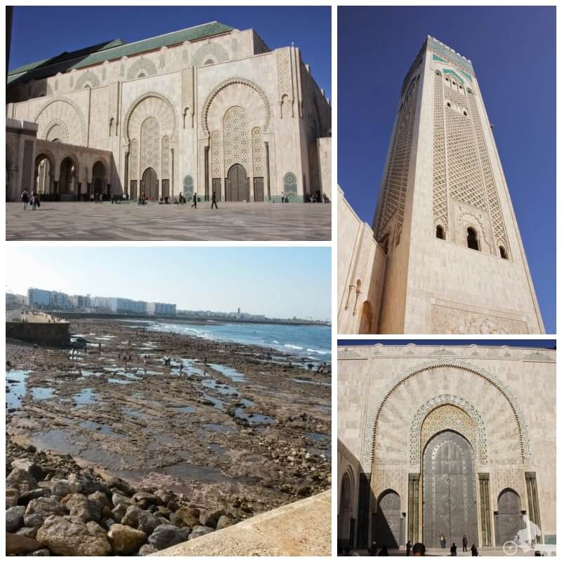 fachada de la gran mezquita de hassan ii en casablanca