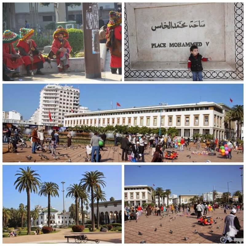 plaza de Mohhamed V en Casablanca