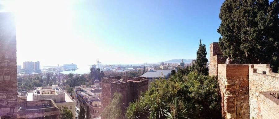 vistas desde Alcazaba de Málaga