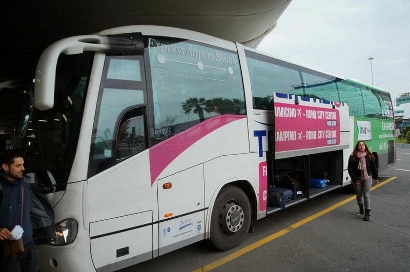 terravision, bus aeropuerto, fiumicino a roma
