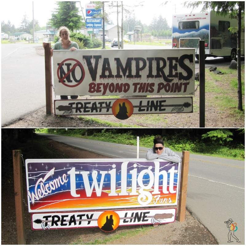 No vampires Beyond this Point cartel treaty line Forks
