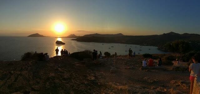 atardecer en cabo Sounion Atenas