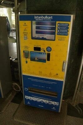 maquina expendedora ISTANBULKART (Estambul Card)