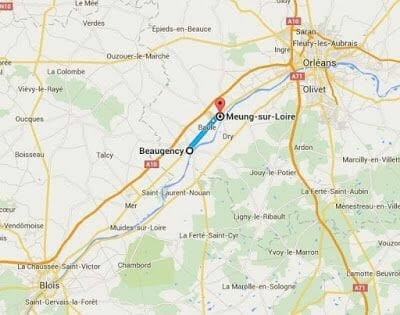 mapa de Beaugency