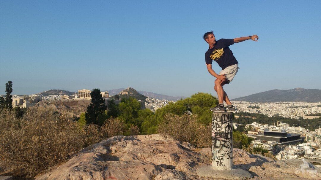 selfie en atenas