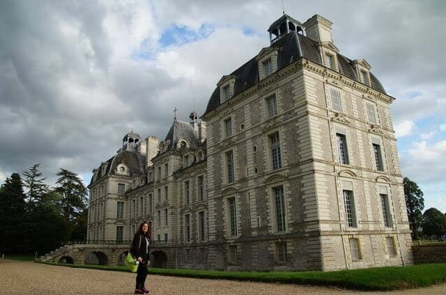 jardines del castillo de Cheverny