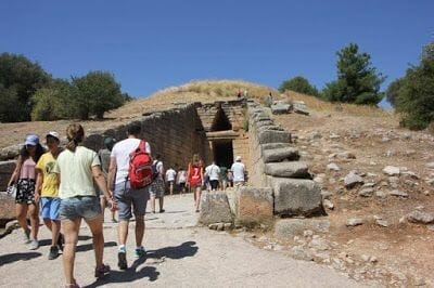entrada de la tumba Tumba de Agamenón