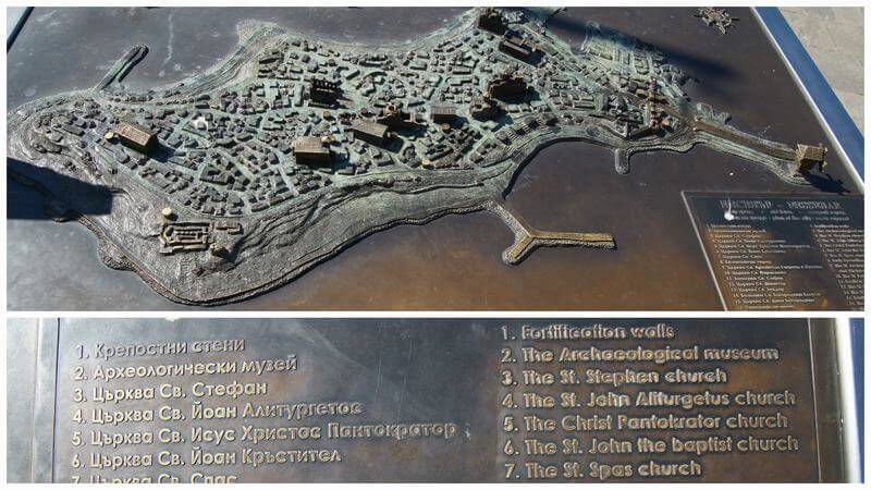 maqueta de la ciudad vieja de Nesebar