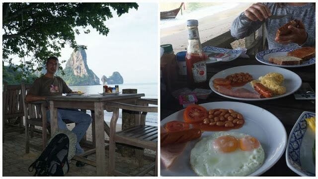 desayuno en Tonsai beach