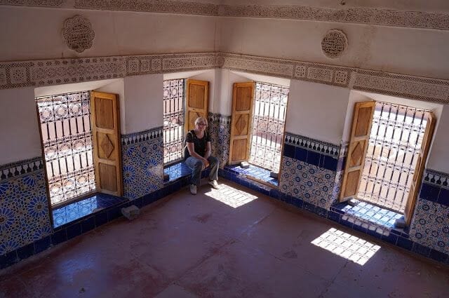 sala interior kasbah de Taourirt