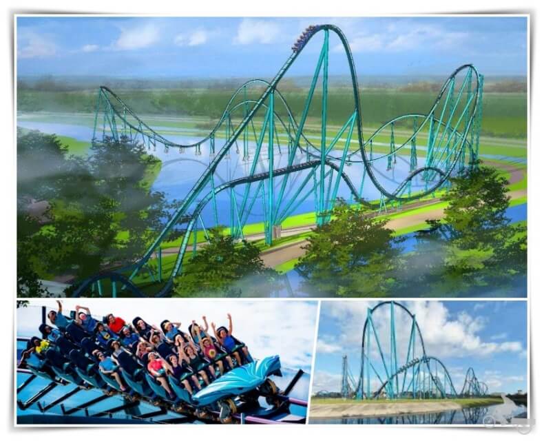 Mako la montaña rusa del sea world en Orlando