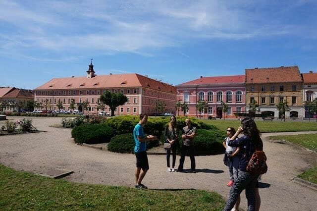 plaza principal de la Gran Fortaleza terezin