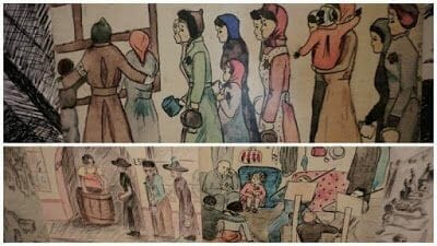 dibujos de una prisionera del campo terezin