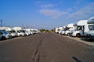 aparcamiento autocaravanas mont saint Michel