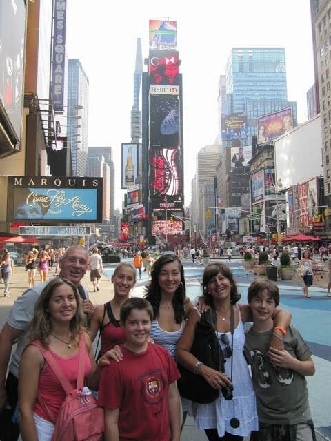 de nuevo en times Square Times square