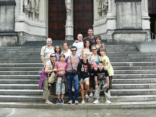 los fourteen en la catedral escaleras Saint John the divine