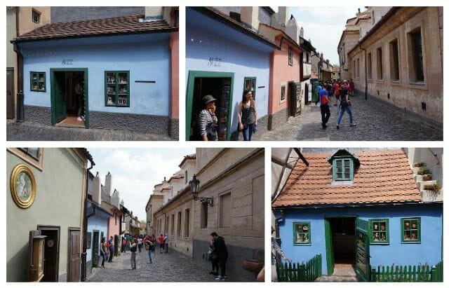Callejón de oro en el castillo Praga