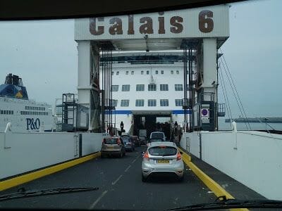 ferry Calais a Dover, paso canal de la Mancha