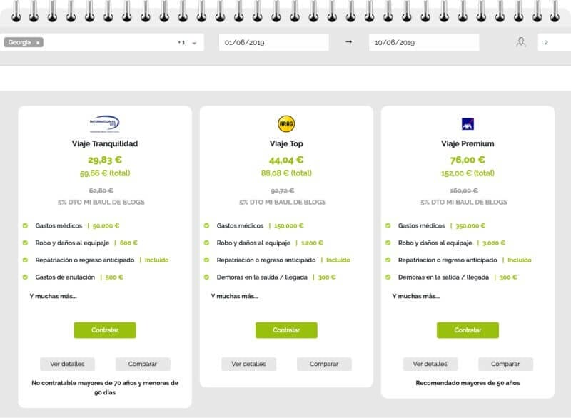 seguros viaje georgia y armenia