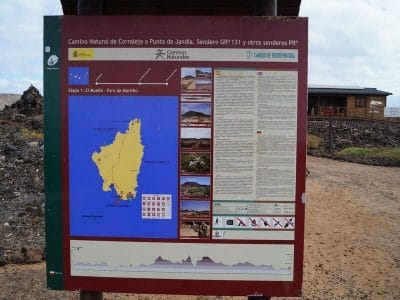 cartel mapa isla de Lobos