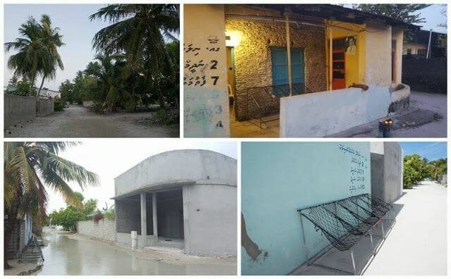 calles isla de Nilandhoo Maldivas