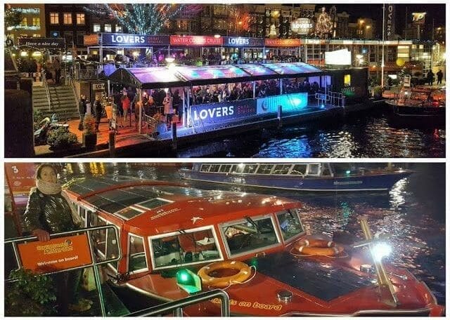 paseo en barco por los canales de Ámsterdam