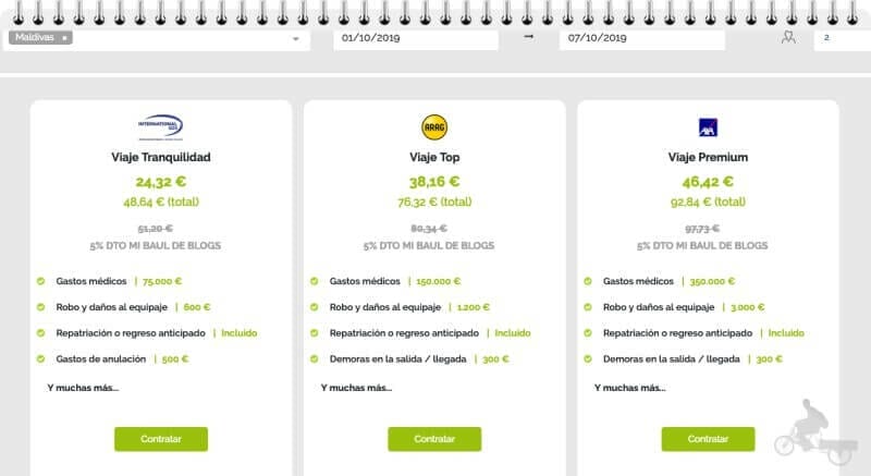 mejor seguro viaje maldivas
