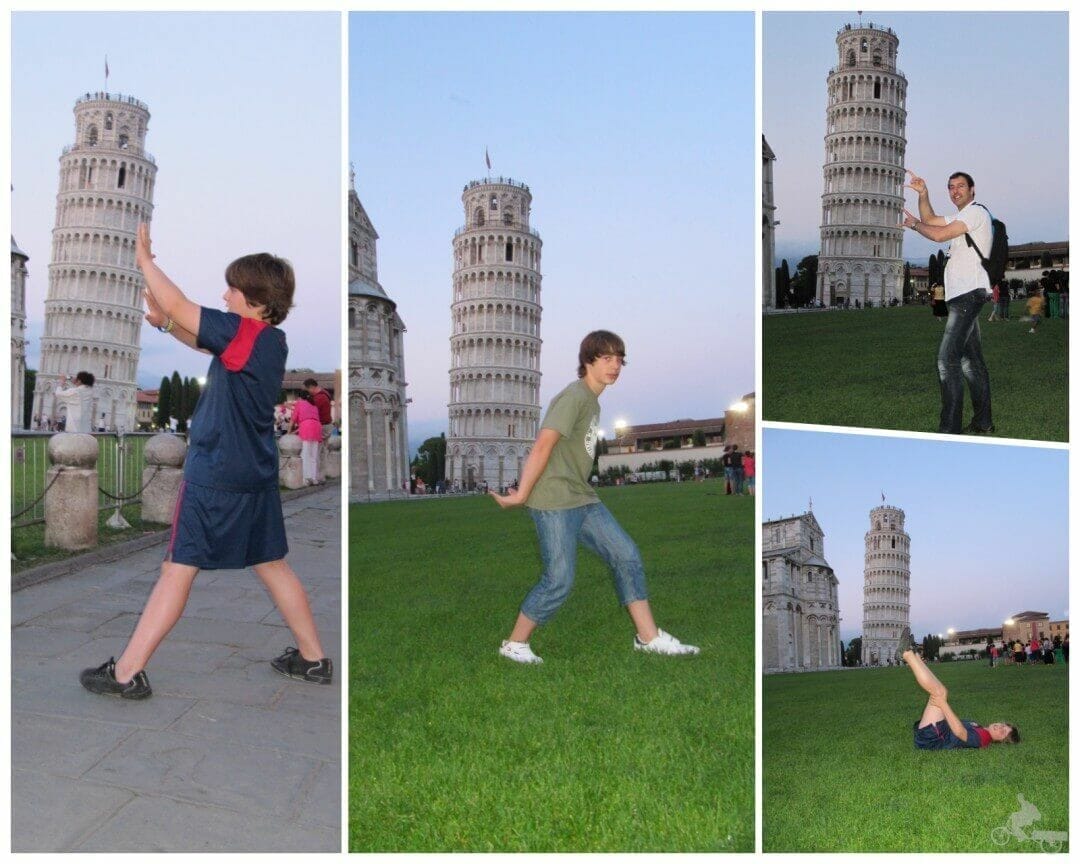 selfies torre pisa