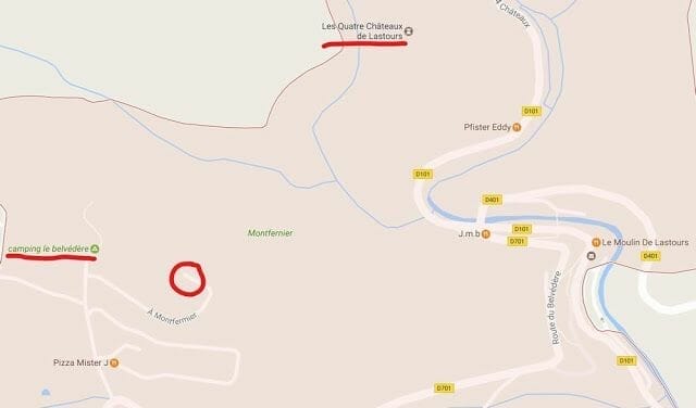 mapa lastours localización y ubicación