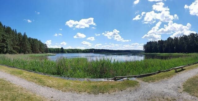 laguna que forma el río Wieprz