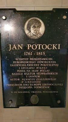 PLACA JAN Potocki