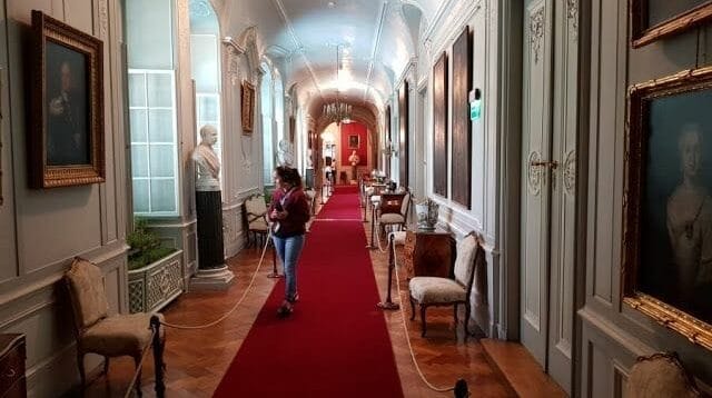 El Palacio de Łańcut pasillos
