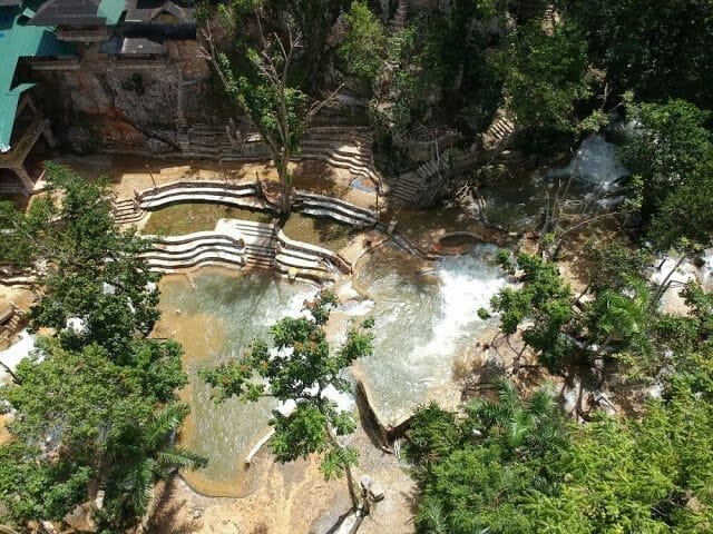 Paraíso Caño Hondo piscinas desde el aire