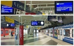 Andenes Estación Tren Aeropuerto Múnich