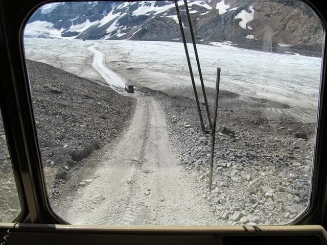 Carretera al glaciar Athabasca