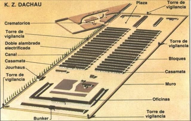 mapa dachau