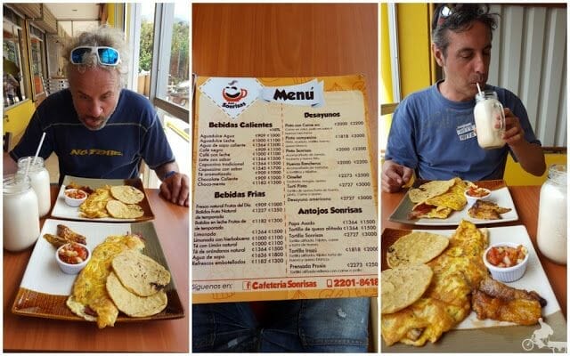 tortillas y zumo de piña costa rica