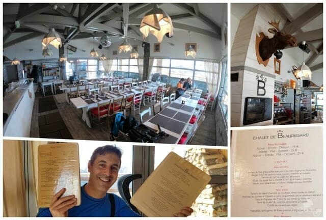 interior restaurante de la estación Guzet Chalet de Beauregard