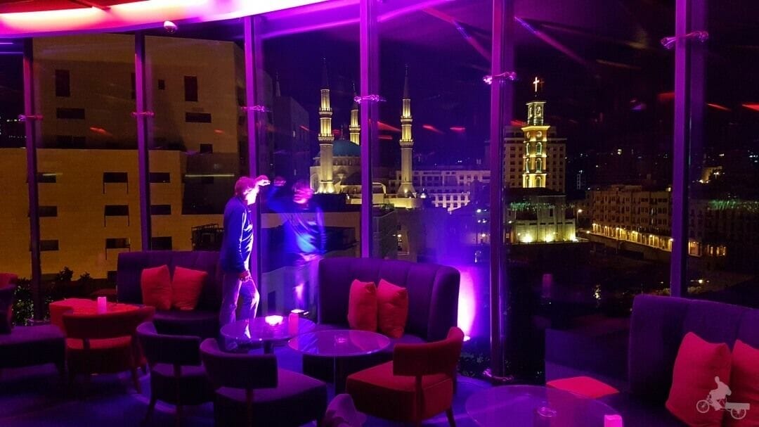 Vistas desde el hotel en Beirut