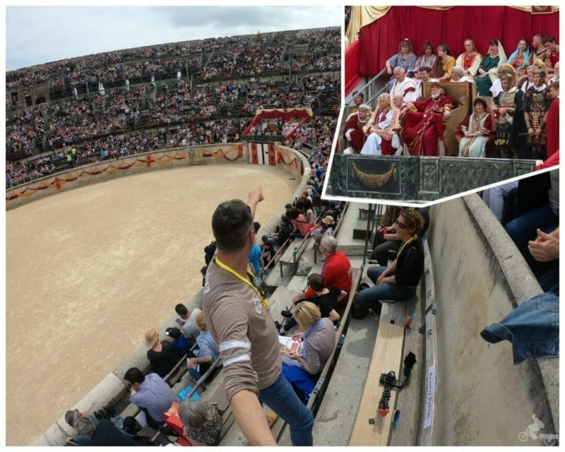 Juegos romanos Nîmes, anfiteatro