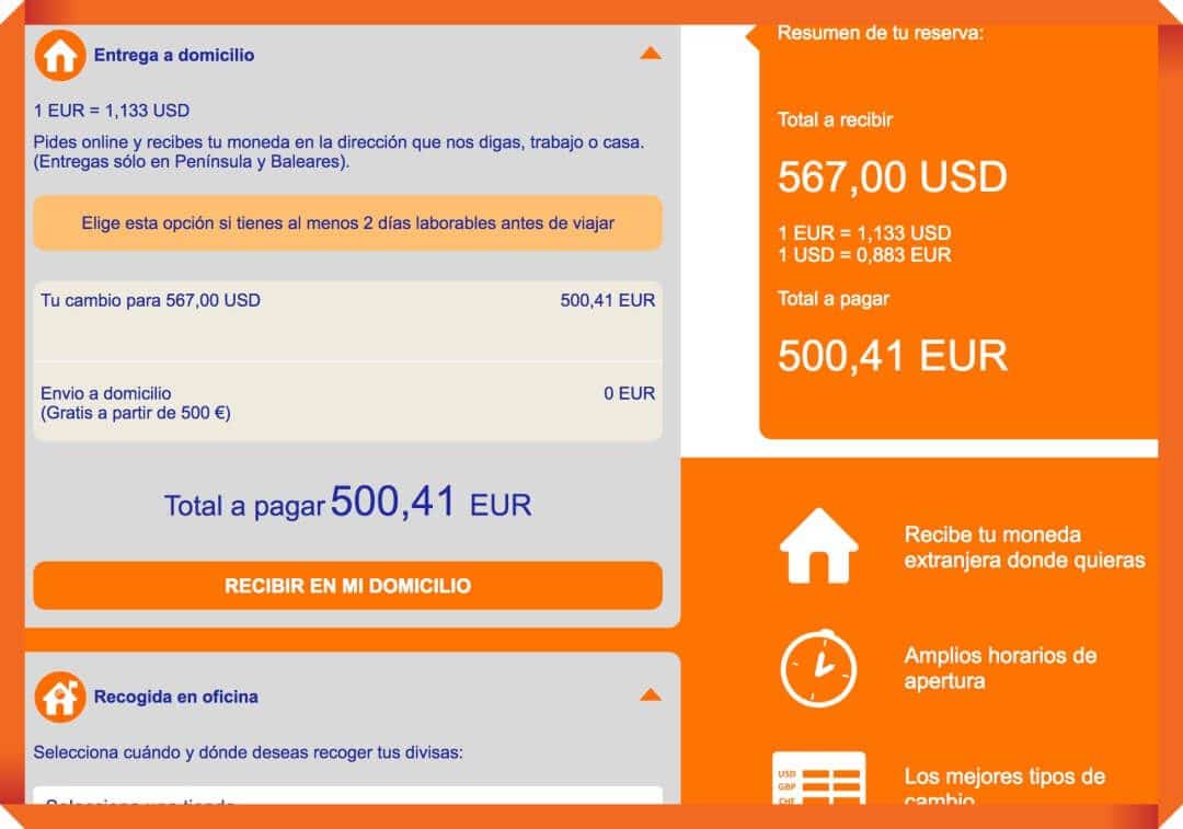 ria cambio divisas