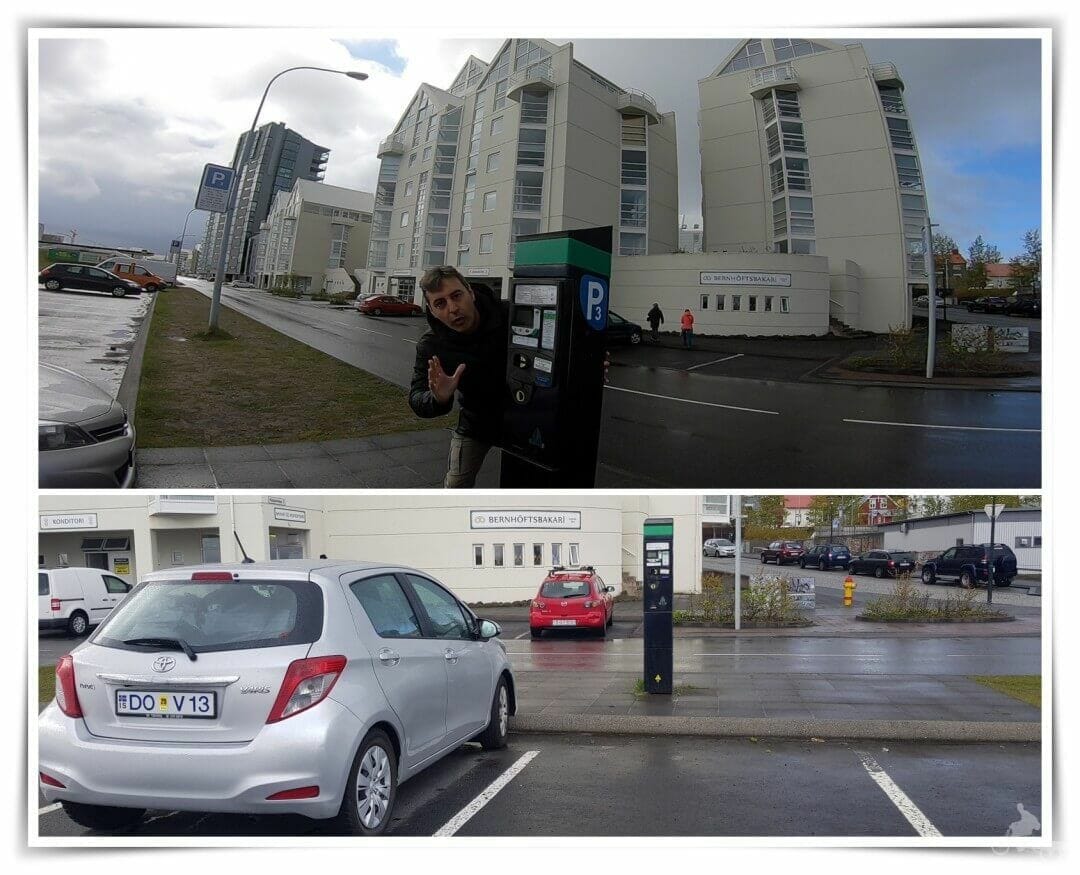 aparcamiento de coches en reikiavik