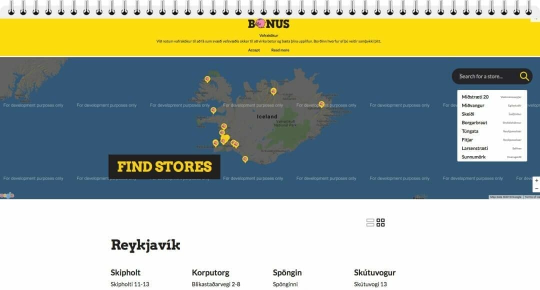 Supermercados Bonus Islandia