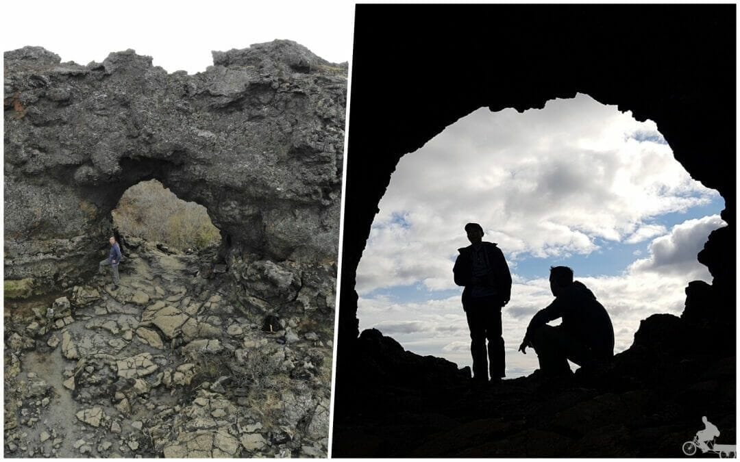 agujero en la lava Dimmuborgir
