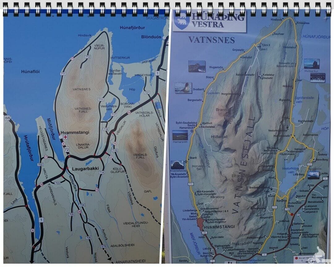 peninsula vatnsnes mapa